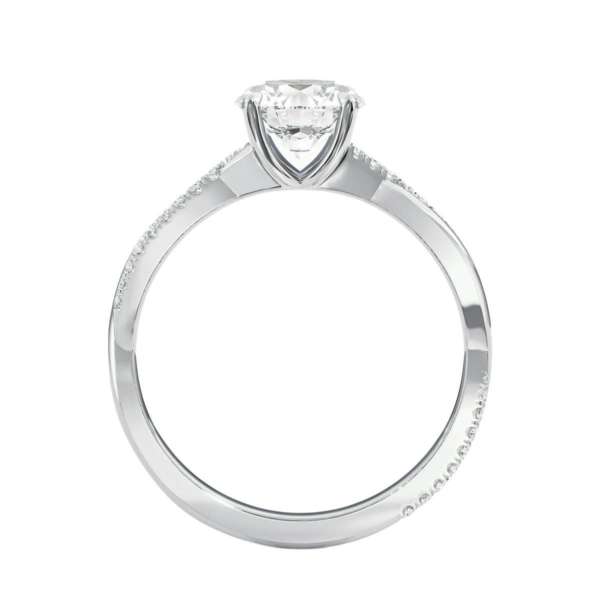Wreath - Princess - White Gold - Channel