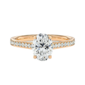 Basilica - Oval - Rose Gold - Pavé
