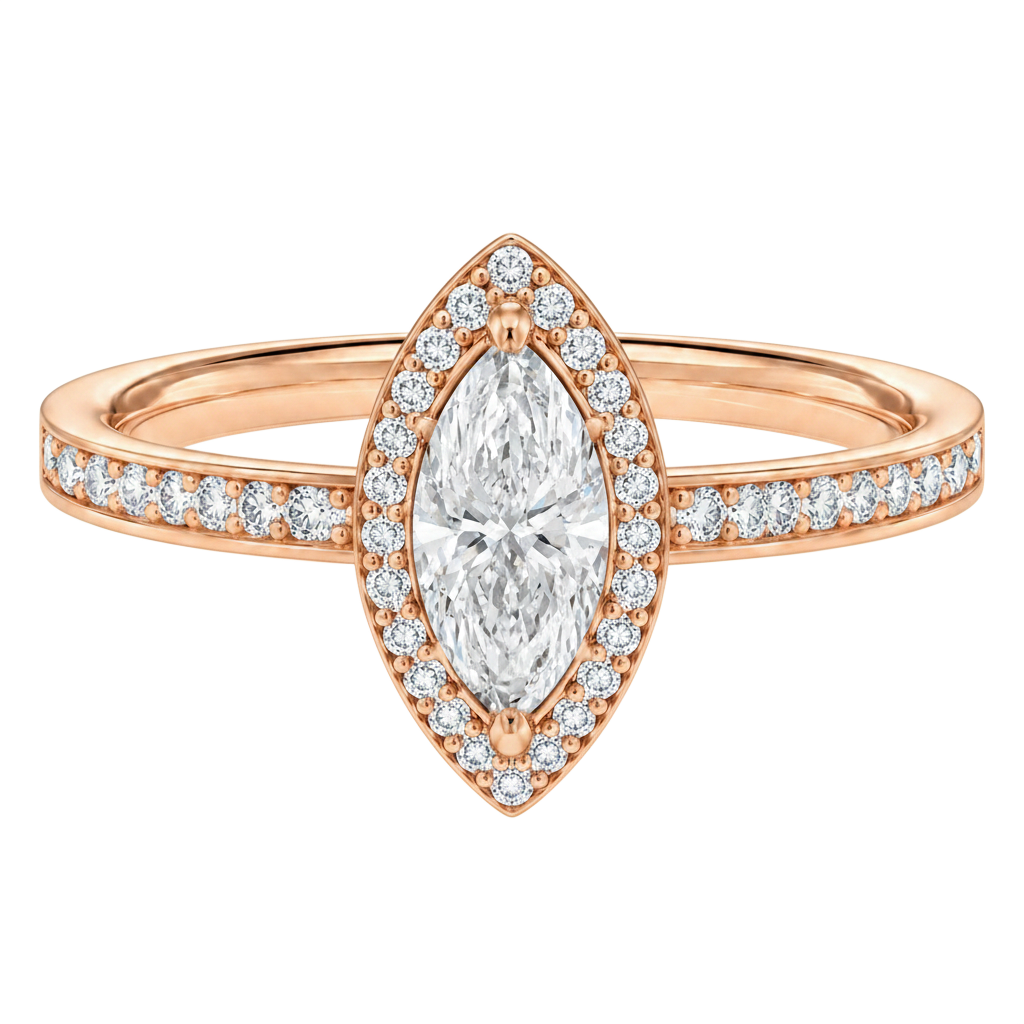 Deneuve - Marquise - Rose Gold - Channel