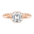 Bailey - Asscher - Rose Gold - Plain