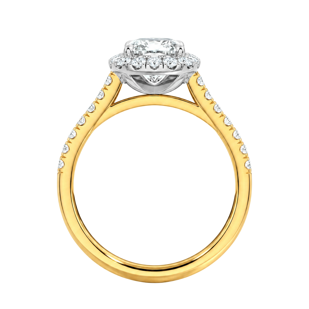 Cordelia - Oval - Yellow / White Tone - Channel