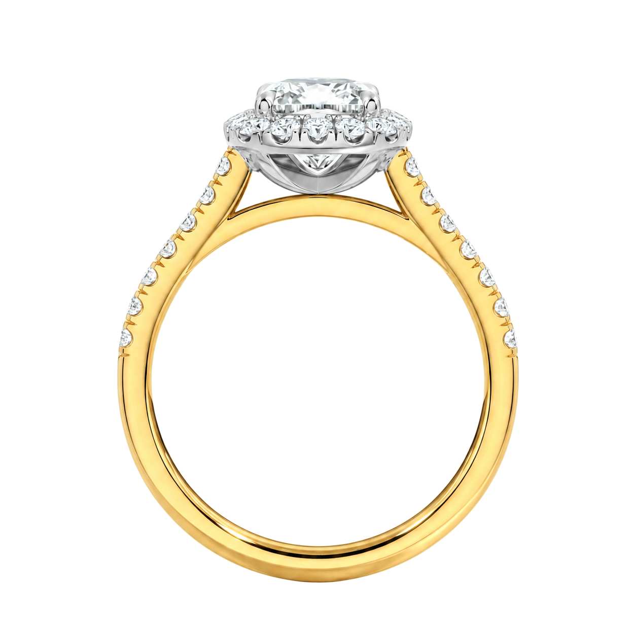 Cordelia - Oval - Yellow / White Tone - Channel