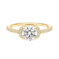 Ellipse - Round - Yellow Gold - Pavé