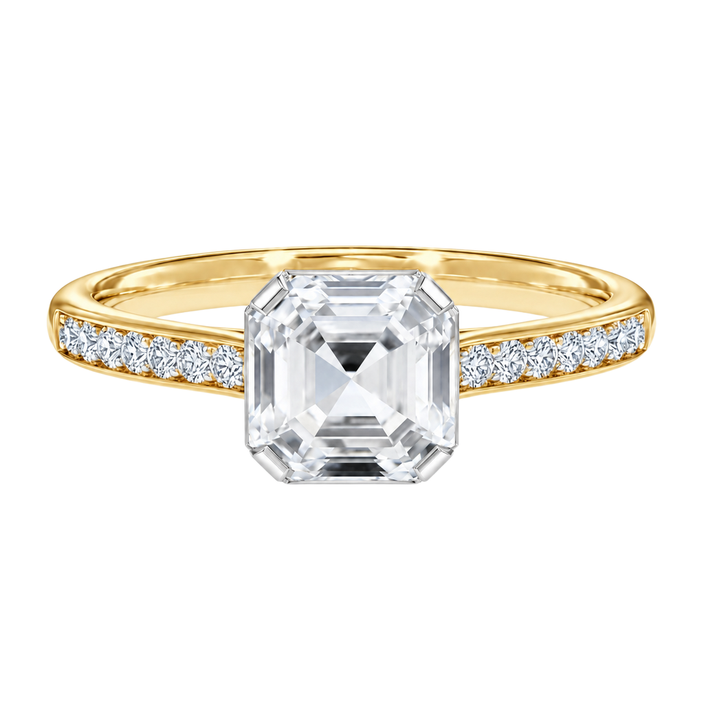 Solenne - Asscher - Yellow/White Tone - Channel