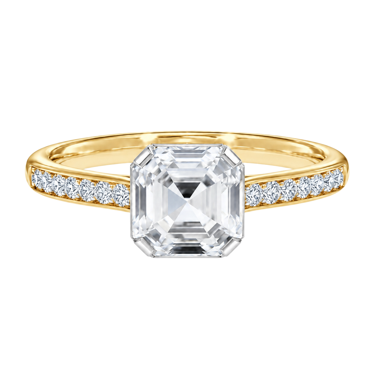 Solenne - Asscher - Yellow/White Tone - Channel