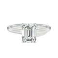 Basilica - Emerald - White Gold - Plain