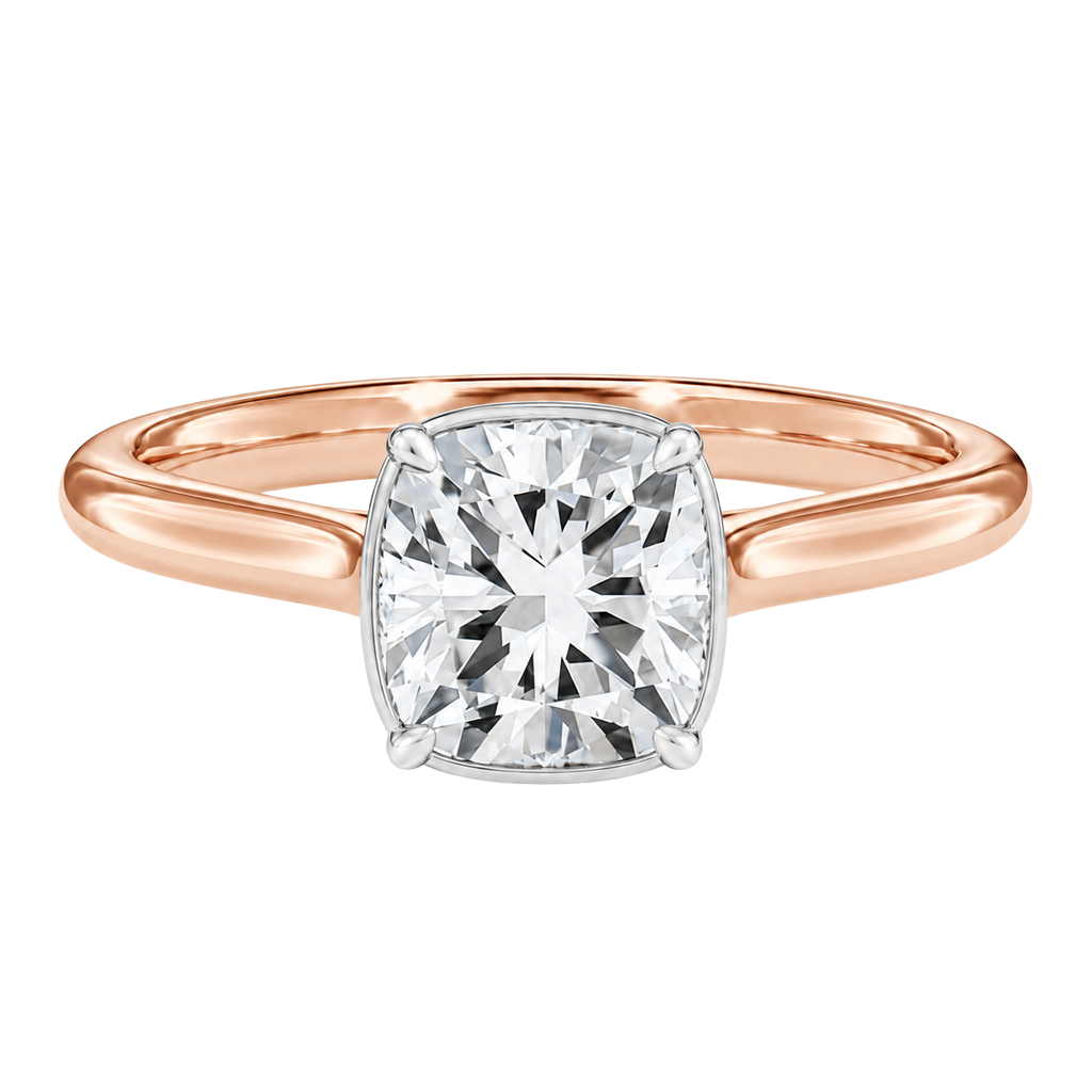 Solenne - Cushion - Rose/White Tone - Plain
