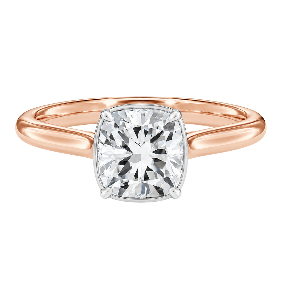 Solenne - Cushion - Rose/White Tone - Plain