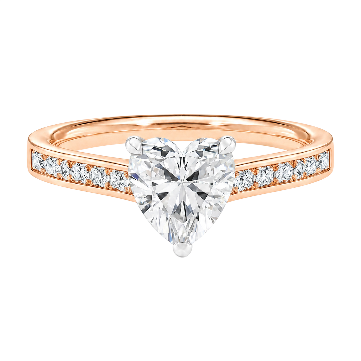 Basilica - Heart - Rose/White Tone - Channel
