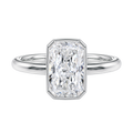 Bailey - Radiant - White Gold - Plain
