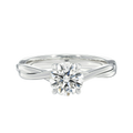 Wreath - Round - White Gold - Plain