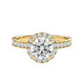 Cordelia - Round - Yellow Gold - Channel