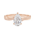 Wreath - Pear - Rose Gold - Channel