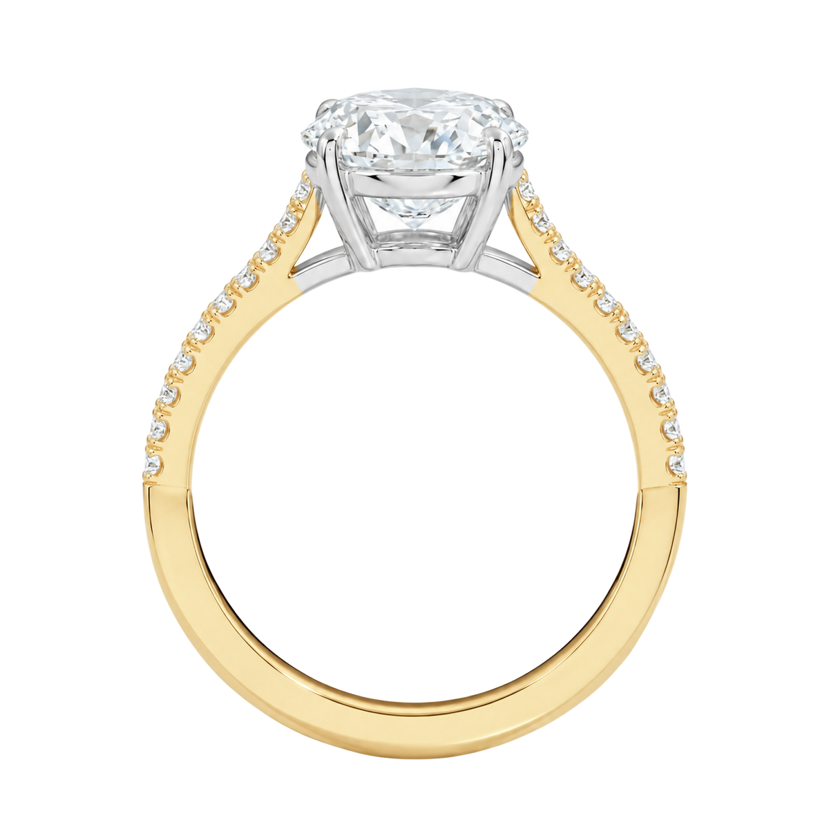 Wreath - Pear - Yellow/White Tone - Pavé