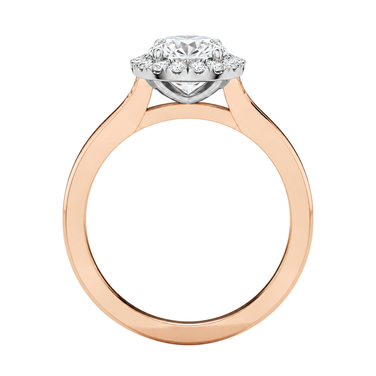 Braid - Heart - Rose/White Tone - Plain