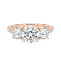 Elysium - Round - Rose Gold - Pavé