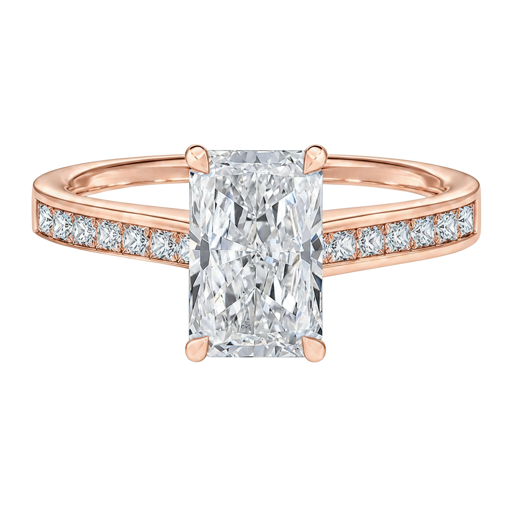 Basilica - Radiant - Rose Gold - Channel