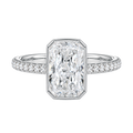 Bailey - Radiant - White Gold - Pavé