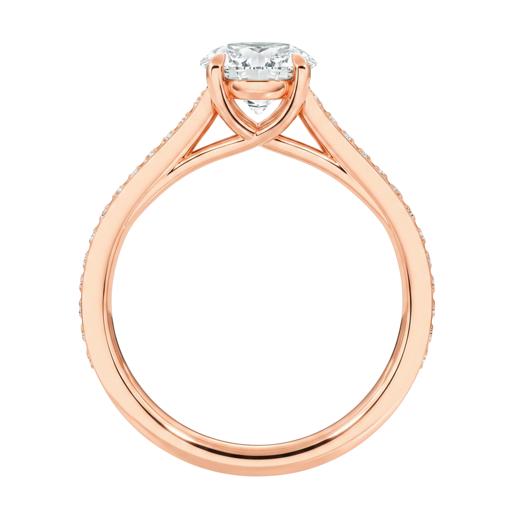 Basilica - Heart - Rose Gold - Pavé