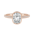 Bailey - Cushion - Rose Gold - Pavé