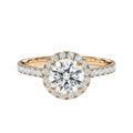 Cordelia - Round - Rose Gold - Pavé