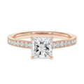 Talia - Princess - Rose Gold - Pavé