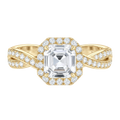 Braid - Asscher - Yellow Gold - Channel