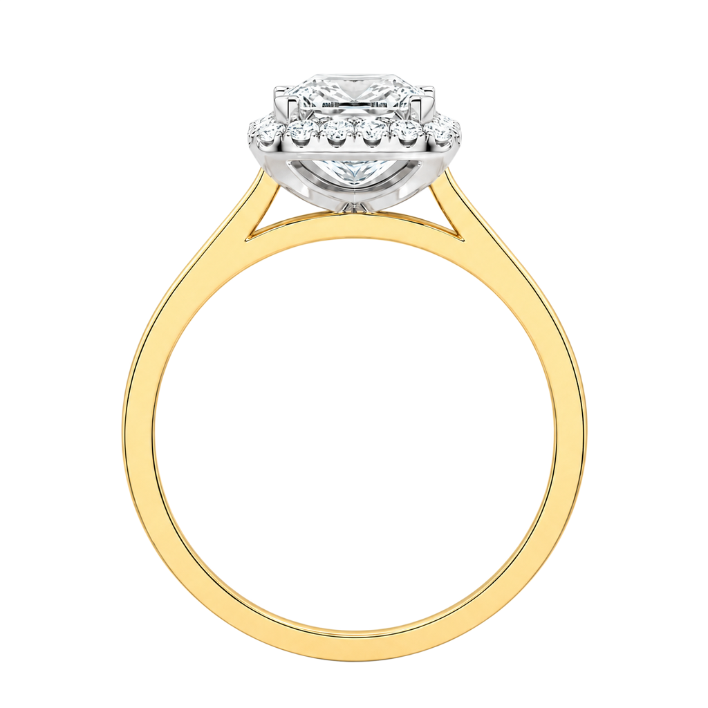 Cordelia - Asscher - Yellow / White Tone - Channel