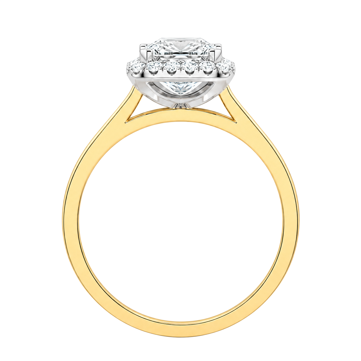 Cordelia - Asscher - Yellow / White Tone - Channel