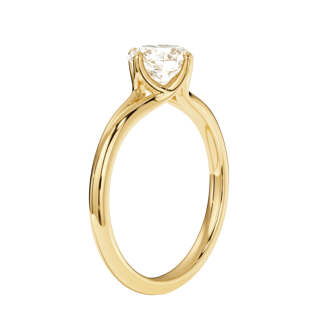 Lumiere - Emerald - Yellow Gold - Plain