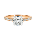 Basilica - Cushion - Rose/White Tone - Pavé