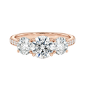 Trinity - Round - Rose Gold - Channel