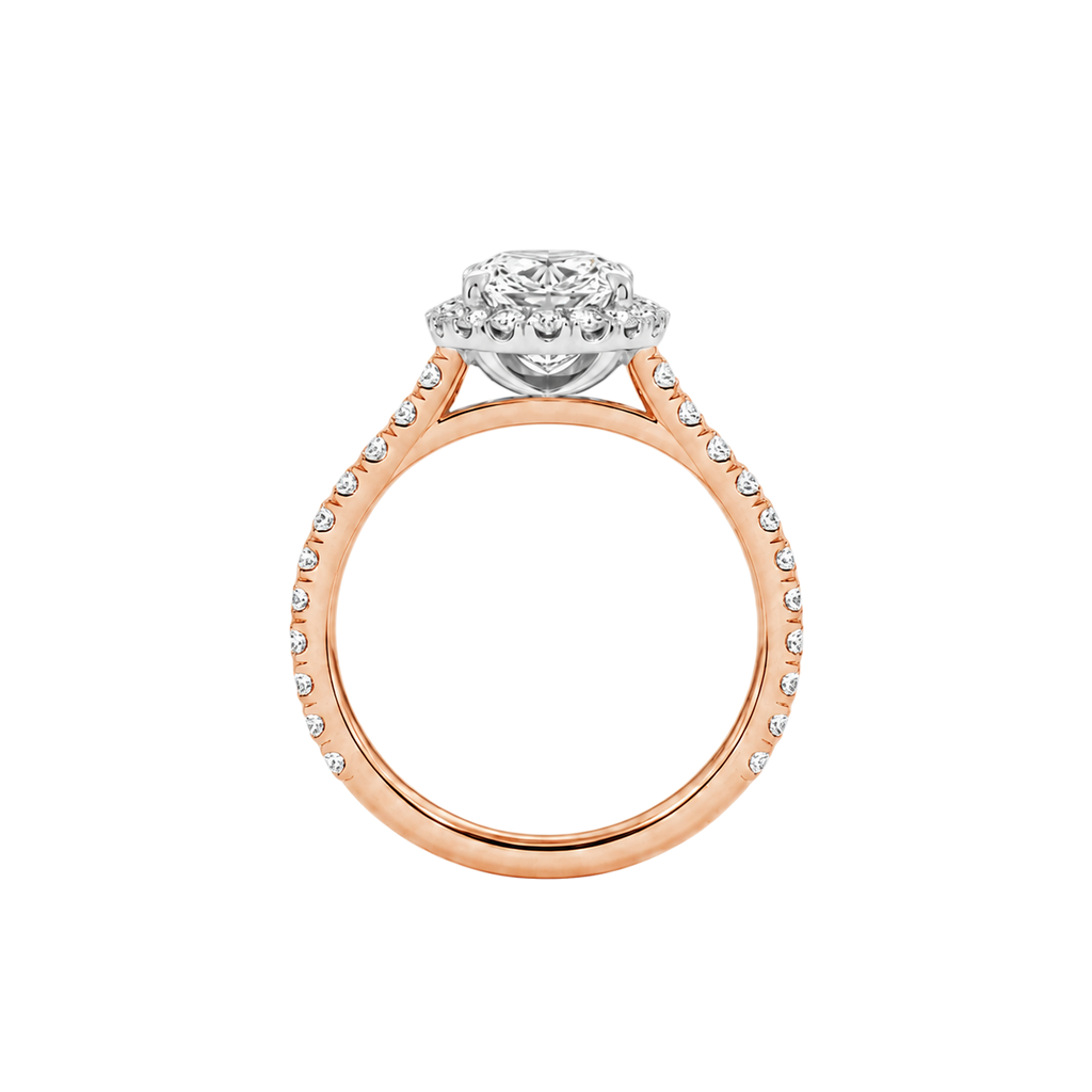 Cordelia - Radiant - Rose / White Tone - Pavé