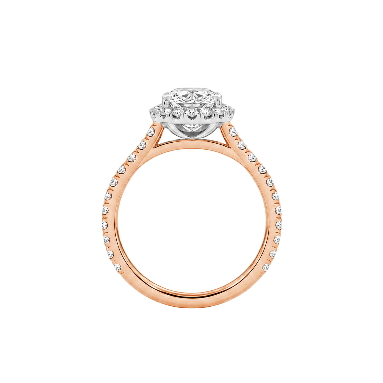 Cordelia - Radiant - Rose / White Tone - Pavé