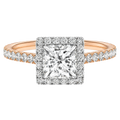 Cordelia - Princess - Rose / White Tone - Pavé