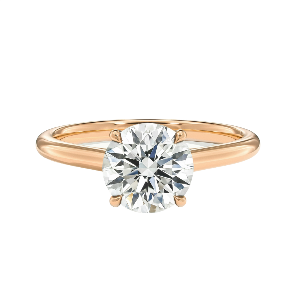Basilica - Round - Rose Gold - Plain