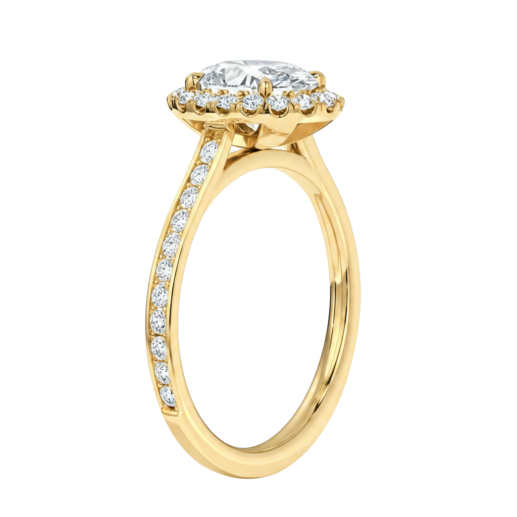 Cordelia - Oval - Yellow Gold - Channel