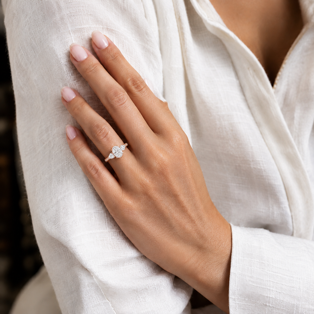 Halcyon - Oval - Rose Gold - Channel