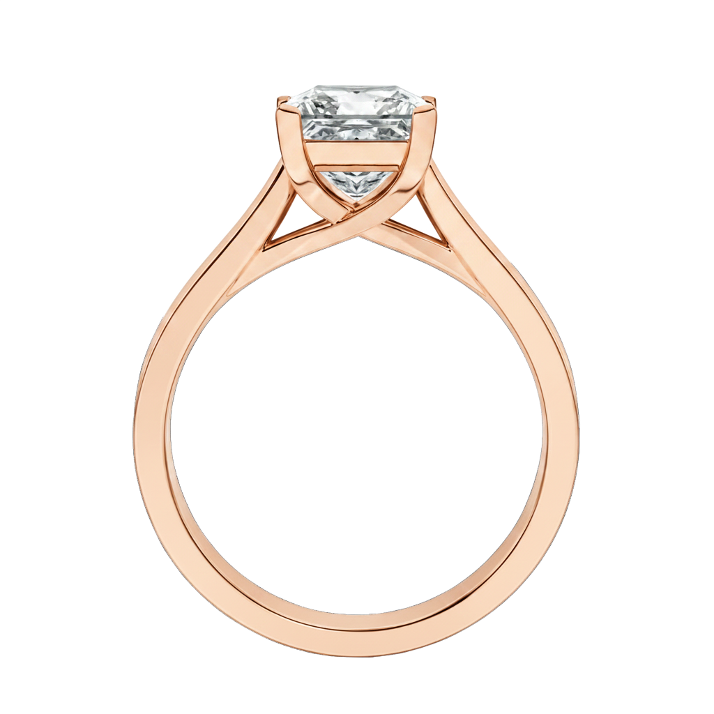Basilica - Asscher - Rose Gold - Channel
