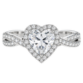 Braid - Heart - White Gold - Channel