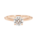 Talia - Round - Rose Gold - Plain