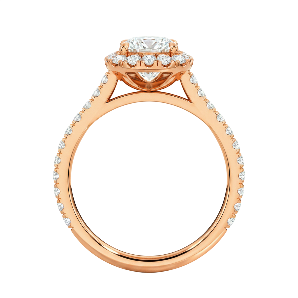 Cordelia - Pear - Rose Gold - Channel