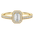 Deneuve - Emerald - Yellow Gold - Channel