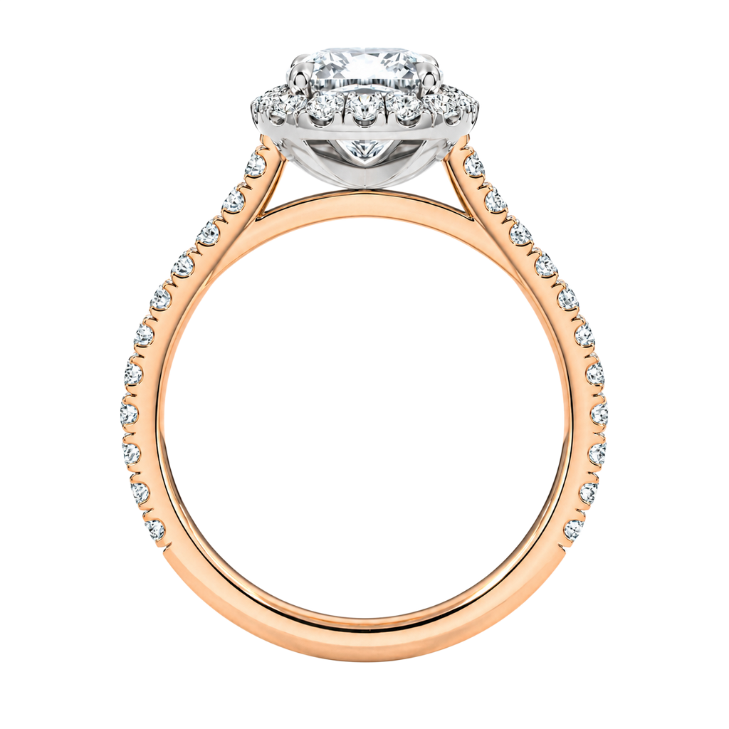 Cordelia - Cushion - Rose / White Tone - Pavé