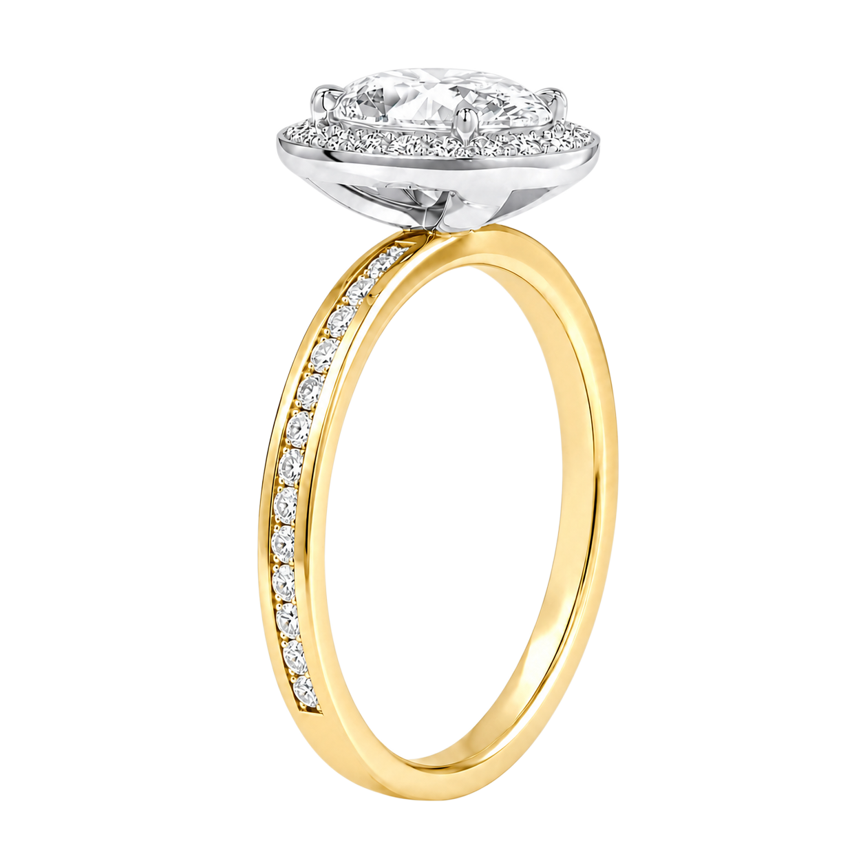 Deneuve - Oval - Yellow/White Tone - Channel