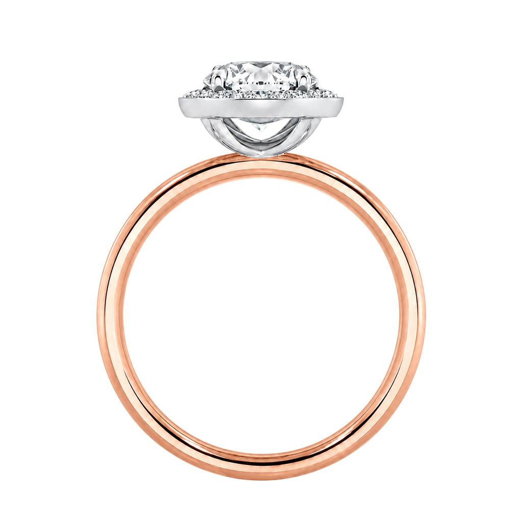 Deneuve - Heart - Rose/White Tone - Plain