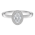 Deneuve - Oval - Platinum - Plain