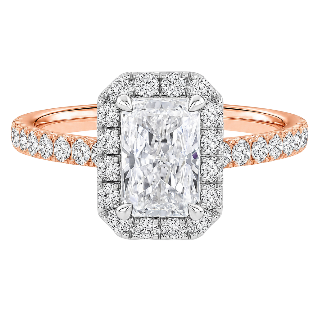 Cordelia - Radiant - Rose / White Tone - Pavé