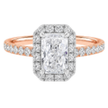 Cordelia - Radiant - Rose / White Tone - Pavé