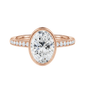 Bailey - Oval - Rose Gold - Channel